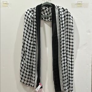 Kate Spade Black and White Scarf